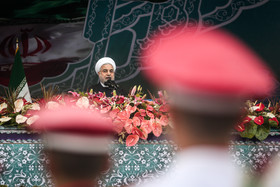  حضور رییس‌جمهور در راهپیمایی ۲۲ بهمن